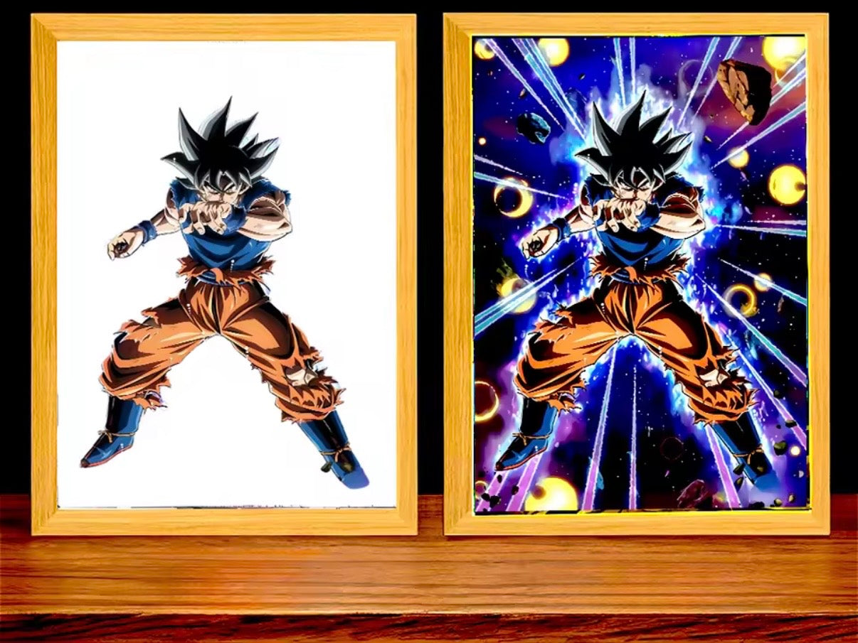 Aura Saiyan Cuadro LED